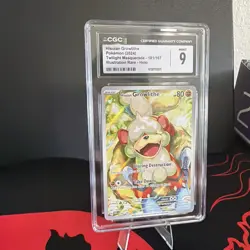 Pokemon TCG Hisuian Growlithe 181/167 Twilight Masquerade IR CGC 9 Gem Mint - Image 2