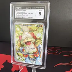 Pokemon TCG Hisuian Growlithe 181/167 Twilight Masquerade IR CGC 9 Gem Mint - Image 3
