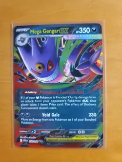 Mega Gengar Ex 056/094 Phantasmal Flames Double Rare Pokemon TCG Pack Fresh - Image 1