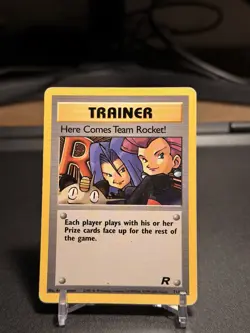 Pokemon TCG Trainer Here Comes Team Rocket! Non Holo 1999 WOTC - Image 1
