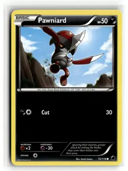 Pokemon: Plasma Freeze #72/116 Pawniard (72)- Common.VO5 - Image 1