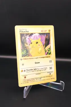 Red Cheeks Pikachu 1st Edition Shadowless 58 / 102 Pokemon Base Set - Image 3