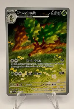 Pokemon Sawsbuck 092/086 Sv: White Flare Illustration Rare Holo 130HP - Image 1