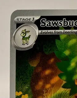 Pokemon Sawsbuck 092/086 Sv: White Flare Illustration Rare Holo 130HP - Image 5