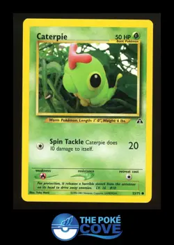 Caterpie 53/75 | Neo Discovery Unlimited | Pokemon Common | MP Yuka Morii - Image 1