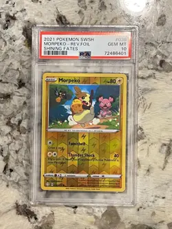 Pokemon Shining Fates Morpeko Reverse Foil #036 PSA 10 - Image 1