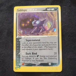 Pokemon Sableye 10/100 EX Sandstorm Holo Rare 60 HP Basic 2003 - Image 1