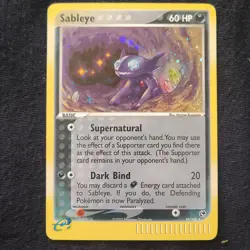 Pokemon Sableye 10/100 EX Sandstorm Holo Rare 60 HP Basic 2003 - Image 2