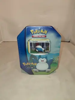 Pokemon GO 2022 Collectible Sealed Tin - SNORLAX (4 Packs, 2 Foils & Stickers) 820650850776 - Image 1
