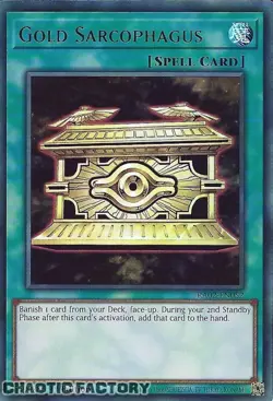 YUGIOH RA02-EN052 Gold Sarcophagus Ultra Rare 1st Edition NM - Image 1