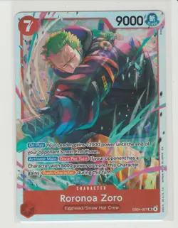 Roronoa Zoro - Super Rare One Piece Card EB04-007 SR - Image 1