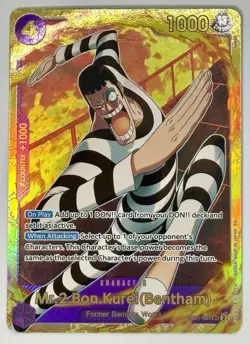 One Piece TCG The Best Vol. 2 PRB02 Mr.2.Bon.Kurei(Bentham) EB01-061 SEC Reprint - Image 1