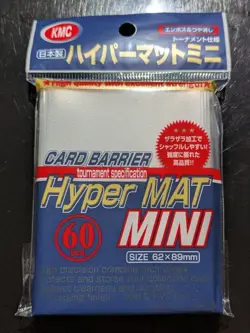 KMC Hyper Mat Mini Card Sleeves 60 count Unopened Clear YuGiOh - Image 1