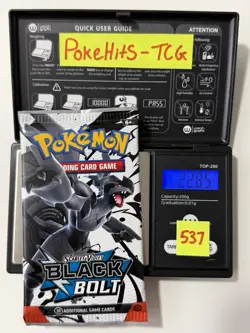 (VERY HEAVY)🔥 22.85g Pokemon TCG Black Bolt Booster Pack Factory Sealed✅ - Image 1