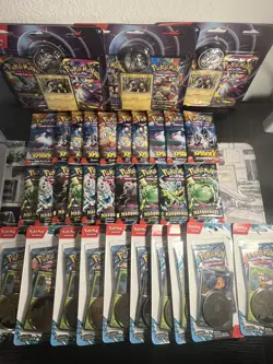 Mixed Lot Of 36 Pokemon Booster Packs Brand New Phantasmal Flames, JT, & More - Image 1