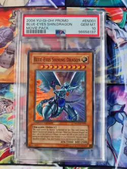 PSA 10 Yugioh Blue-Eyes Shining Dragon MOV-EN001 Super Rare 2004 GEM MINT 💎 - Image 1
