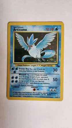 Articuno 2/62 Holo Rare Pokemon TCG Fossil WOTC NM - Image 1