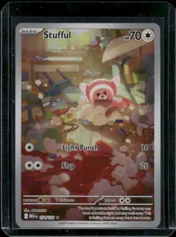 Stufful 154/132 Illustration Rare Mega Evolution Pokemon Holo Near Mint - Image 1
