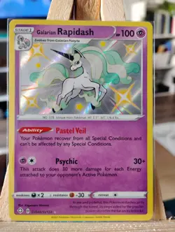 Galarian Rapidash SV048/SV122 Shining Fates Holo NM/M Pokemon Tcg - Image 1