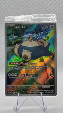 Pokemon TCG Snorlax SVP 051 Scarlet & Violet Promo Holo Sealed - Image 1