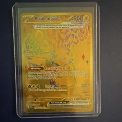 Pokemon Pikachu EX Hyper Rare Sv: Prismatic Evolutions Full Art Holo 179/131 - Image 1