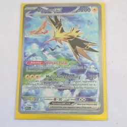 Pokemon Zapdos ex 202/165 Scarlet & Violet 151 Ultra Rare Holo Full Art - Image 1