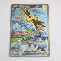 Pokemon Zapdos ex 202/165 Scarlet & Violet 151 Ultra Rare Holo Full Art - Image 3