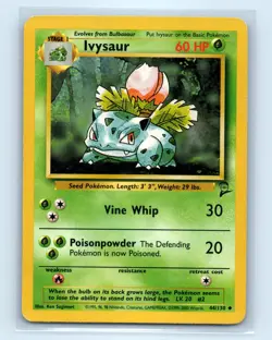 Pokemon tcg Base Set 2 Ivysaur Moderately played - Image 1