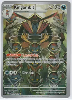 Kingambit 220/198 SVI Pokemon TCG Illustration Rare Holo NM - Image 1
