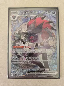 Pokemon TCG N's Zoroark EX Holo Ultra Rare Ascended Heroes SIR 286/217 - Image 1