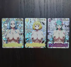 One Piece Waifu Card Lot - Vivi, Yamato & Hiyori - Holo ACG Collectible Set of 3 - Image 1