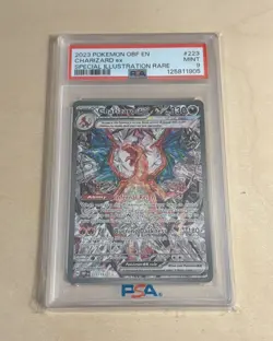 PSA 9 Pokemon Charizard EX Obsidian Flames Special Illustration Rare SIR 223/197 - Image 1