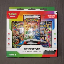 Pokemon First Partner Illustration Collection Series 1 Promo Booster - Image 1