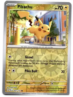 Pikachu 062/193 Pokemon TCG Scarlet & Violet Paldea Evolved Reverse Holo MINT NM - Image 1