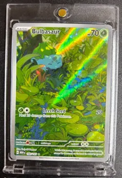 Pokemon Bulbasaur 166/165 Sv: Scarlet & Violet 151 Illustration Rare Holo 70 HP - Image 2