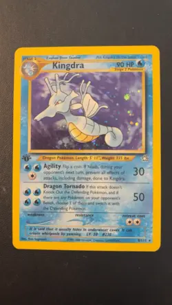 2000 Pokemon Neo Genesis 1st Edition Kingdra Holo 8/111 Near Mint NM - Image 1