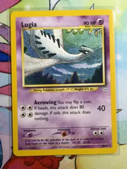 Pokemon TCG Lugia Neo Revelation 20/64 Regular Rare 2000 Nintendo Unlimited - Image 1