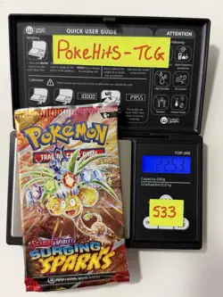 (HEAVY)🔥 22.53g Pokemon TCG Surging Sparks Booster Pack Factory Sealed✅ - Image 1