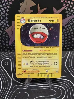 Pokemon TCG Electrode SWIRL H7/H32 Aquapolis Holo - Image 1