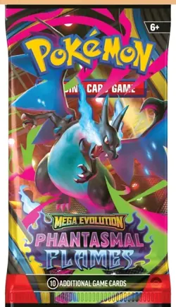 Pokemon TCG - PHANTASMAL FLAMES - Sleeved Booster Pack COMPLETE ART SET . 4Packs - Image 5