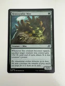 Hemosymbic Mite MTG Magic the Gathering Card NM Near Mint EOE - Image 1