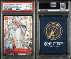 PSA 10 Silvers Rayleigh OP08-118 Manga Alt Art OP08 One Piece Card 2024 Japanese - Image 3
