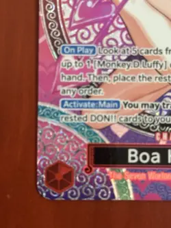 One Piece Boa Hancock (SP) OP12-014 Adventure on Kami's Island Foil ENGLISH - Image 4