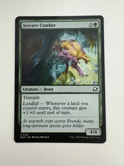 Icecave Crasher MTG Magic the Gathering Card NM Near Mint EOE - Image 1