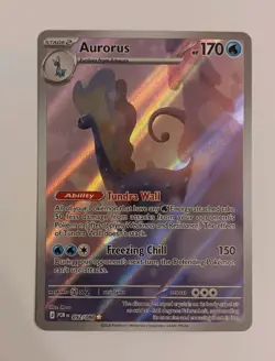 Aurorus 092/088 Illustration Rare Full Art Pokemon Card Perfect Order English NM - Image 1
