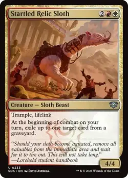 Startled Relic Sloth - Near Mint MTG Secrets of Strixhaven - Image 1