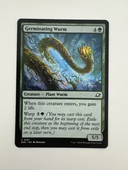 Germinating Wurm MTG Magic the Gathering Card NM Near Mint EOE - Image 1