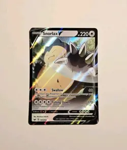 Snorlax V 141/202 SWSH01: Sword & Shield Base Set Ultra Rare Pokemon TCG Card NM - Image 1
