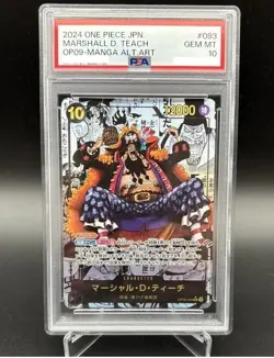 PSA10 One Piece Card Marshall D Teach Manga Alt Art SR-SP [OP09-093] Japan - Image 1