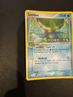 Lombre 33/107 Reverse Holo- Pokemon TCG: Ex Deoxys STAMPED Pokemon Card- Played - Image 1
